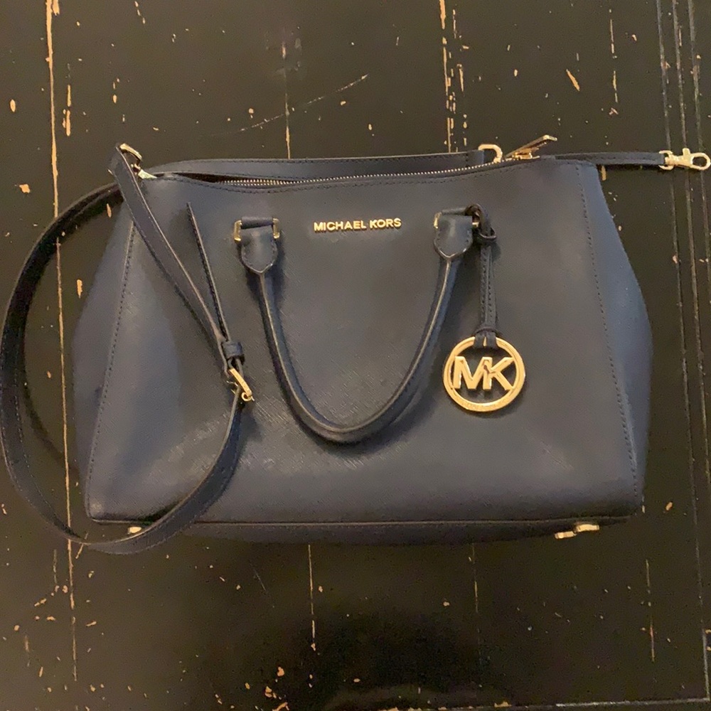 Michael Kors leather satchel crossbody purse